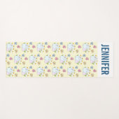 Stomme Bunnies met lentedagen en vlinders Yogamat (Voorkant (horizontaal))