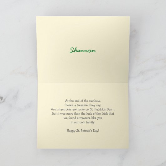 Stomme Bunnies met Shamrocks St. Patrick's Day Kaart (Binnen)