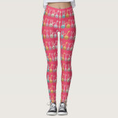 Stomme Bunnies op Roze Leggings van het Ontwerp (Voorkant)