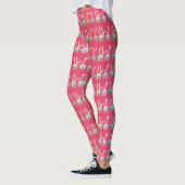 Stomme Bunnies op Roze Leggings van het Ontwerp (Links)