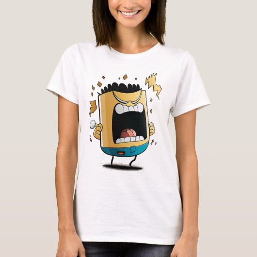 Stomme Cartoon vrouwen T-Shirts (Voorkant)