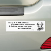 Stomme conservatieven bumpersticker (Op auto)
