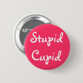 Stomme Cupid Ronde Button 5,7 Cm (Voorkant /achterkant)