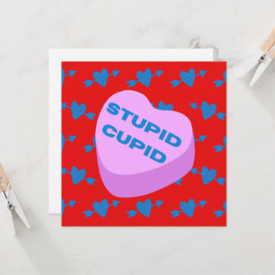 Stomme Cupido, platte briefkaart
