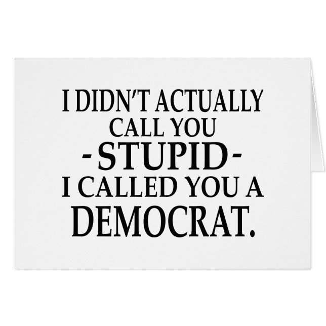 Stomme democraten (Voorkant Horizontaal)
