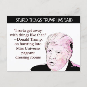 Stomme Dingen Trump zei Briefkaart Souvenir
