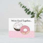 Stomme donuts met bericht... briefkaart (Staand voorkant)