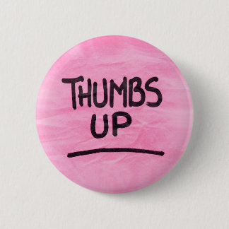 Stomme duim omhoog grafische kaart duikt op Afbeel Ronde Button 5,7 Cm