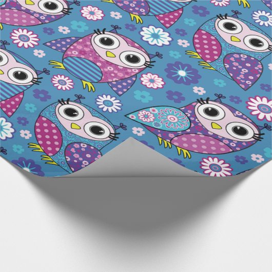 Stomme eigenaar en bloemen cadeaupapier (Hoek)