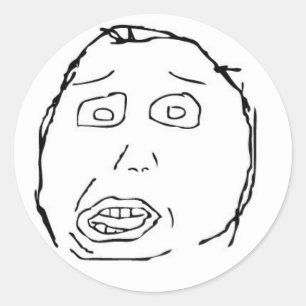 Stomme Face Sticker