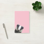 Stomme geometrische badger post-it® notes (Kantoor)