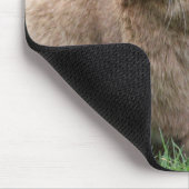 Stomme ginger bunny met grote oren muismat (Hoek)