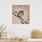 Stomme glimlachende Japanse druk Poster (Keuken)