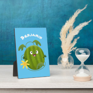 Stomme glimlachende watermeloen cartoon fotoplaat