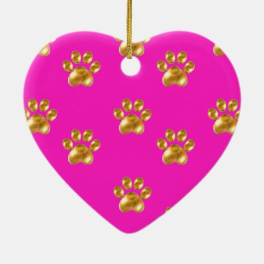 Stomme goudpoten keramisch ornament (Achterkant)