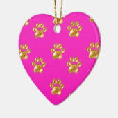 Stomme goudpoten keramisch ornament (Links)