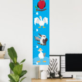 Stomme grappige cartoons groeikaarten poster (Thuiskantoor)