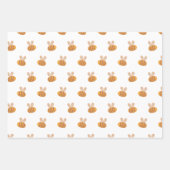 Stomme honingbijenpatroon. Funny yellow animal kin Inpakpapier Vel (Voorkant)