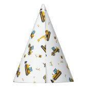 Stomme kinderen Verjaarddecoraties Bouwpapier Feesthoedjes (Achterkant)