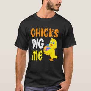 Stomme kippen die me bunny Egg Hunting Boys Girls T-shirt