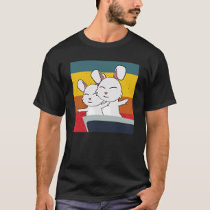 Stomme konijn in de liefde t-shirt