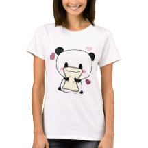 Stomme liefdevolle panda t-shirt
