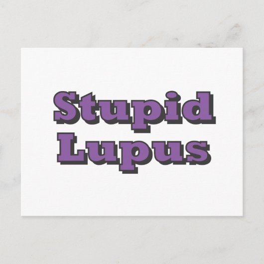 Stomme Lupus Briefkaart (Voorkant)