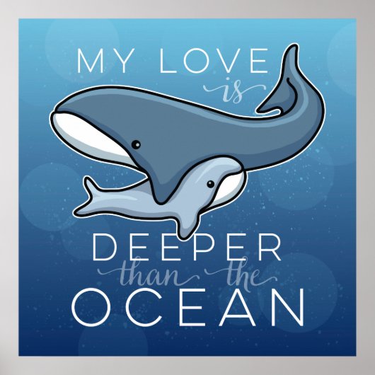 Stomme mam en Baby walvis, liefde is dieper dan oc Poster (Voorkant)