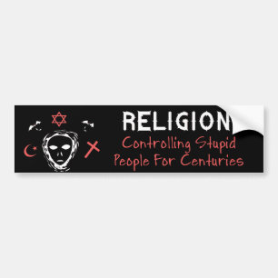 Stomme mensen controleren bumpersticker