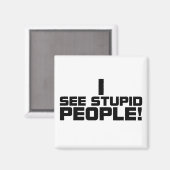 Stomme mensen magneet (Voorkant / Achterkant)