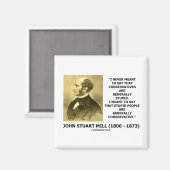 Stomme mensen zijn over het algemeen conservatief. magneet (Voorkant / Achterkant)