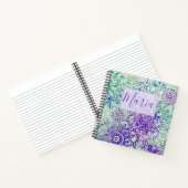 Stomme modderbloemen op een bijtend hout notitieboek (Binnen)