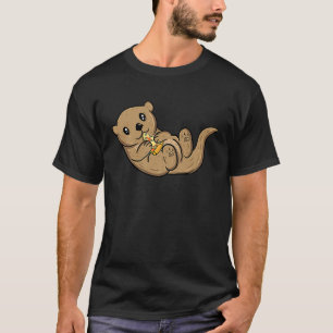 Stomme otter voor vrouwelijke visotter zee otter t-shirt