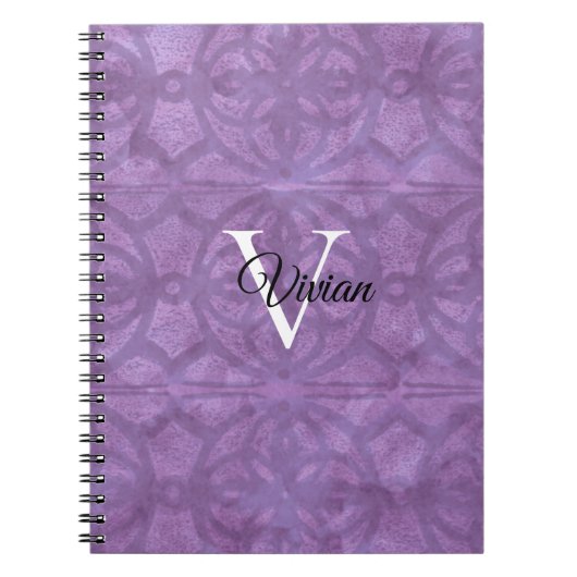 Stomme Paarse Waterverf Notitieboek (Voorkant)