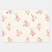 Stomme rabbit ballerina wrappers inpakpapier vel (Voorkant 3)