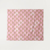 Stomme roze glitter Pricess betegeld Wandkleed (Voorkant (horizontaal))