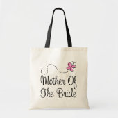Stomme roze moeder van de bride Gift Canvas tas (Voorkant)