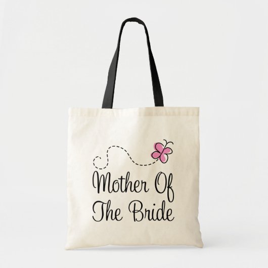 Stomme roze moeder van de bride Gift Canvas tas (Voorkant)