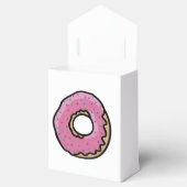 Stomme roze regendruppels donuts bedankdoosjes (Geopend)