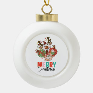 Stomme siervoorwerpen - Kerst van Merry Keramische Bal Ornament