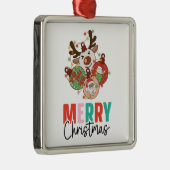 Stomme siervoorwerpen - Kerst van Merry Metalen Ornament (Rechts)