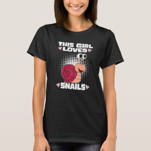 Stomme slak dit meisje houdt van slakken t-shirt