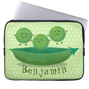 Stomme springerwten in de illustratie van de carto laptop sleeve