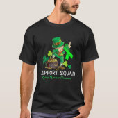 Stomme St Patrick's Day Support Squad Nierziekte T-shirt (Voorkant)