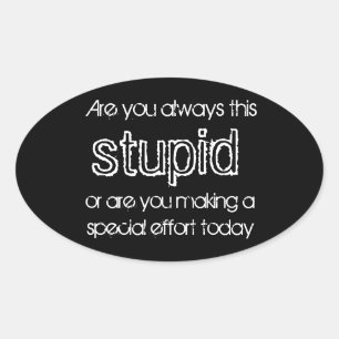 Stomme stickers
