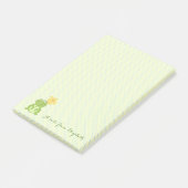 Stomme, stijlvol, pooldots, kikker post-it® notes (Schuin)