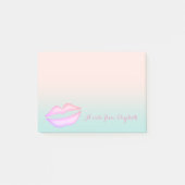 Stomme stijlvolle elegant, lips post-it® notes (Voorkant)