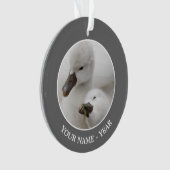 Stomme Swan Cygnets Ornament (voorkant)