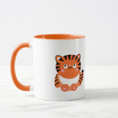 Stomme tijger gepersonaliseerde mug mok (Links)