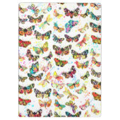 Stomme trendy waterverf splatters butterflies klembord (Achterkant)